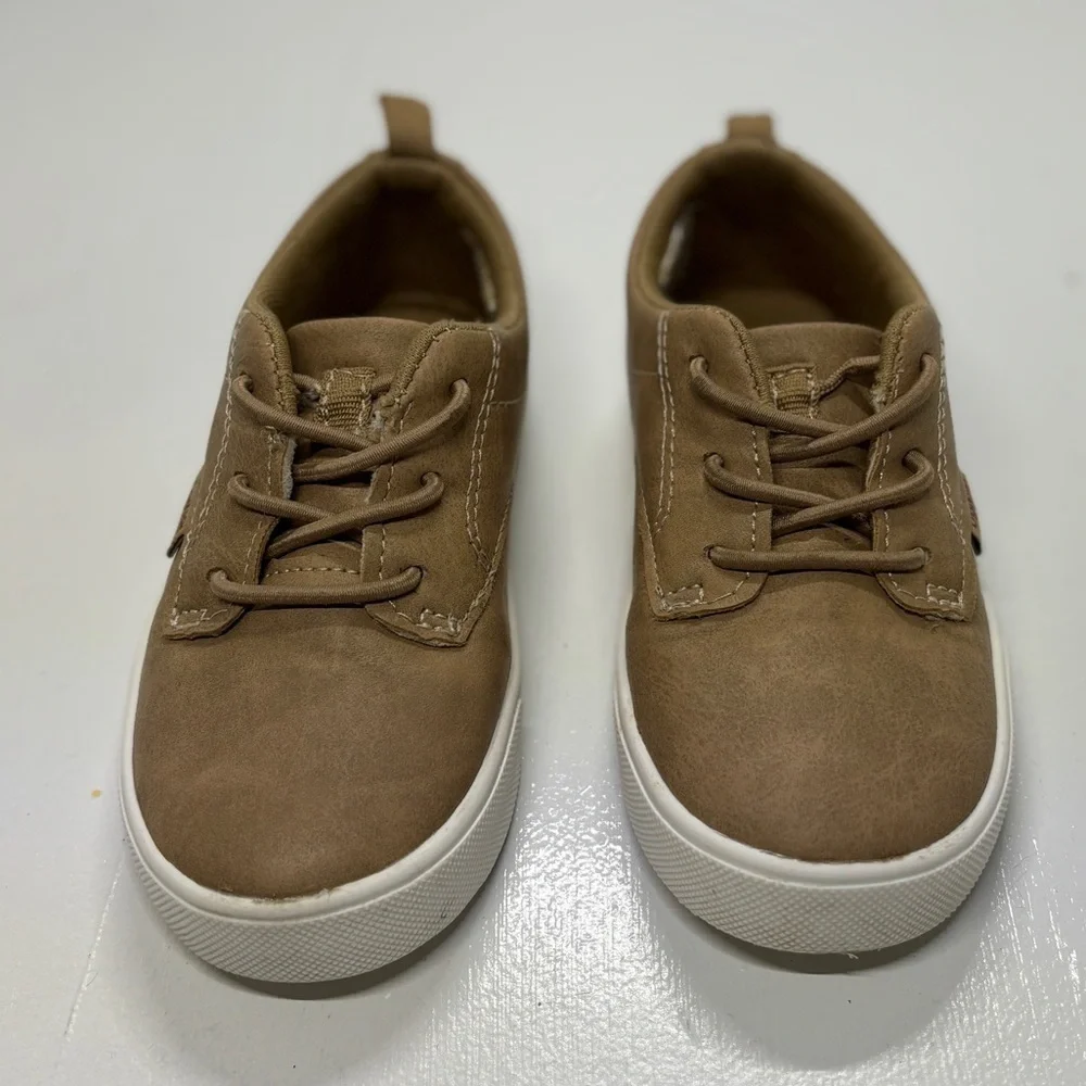 OshKosh B’gosh Putney Toddler Boys Tan Lace Up Sneakers Shoes Size 8M
